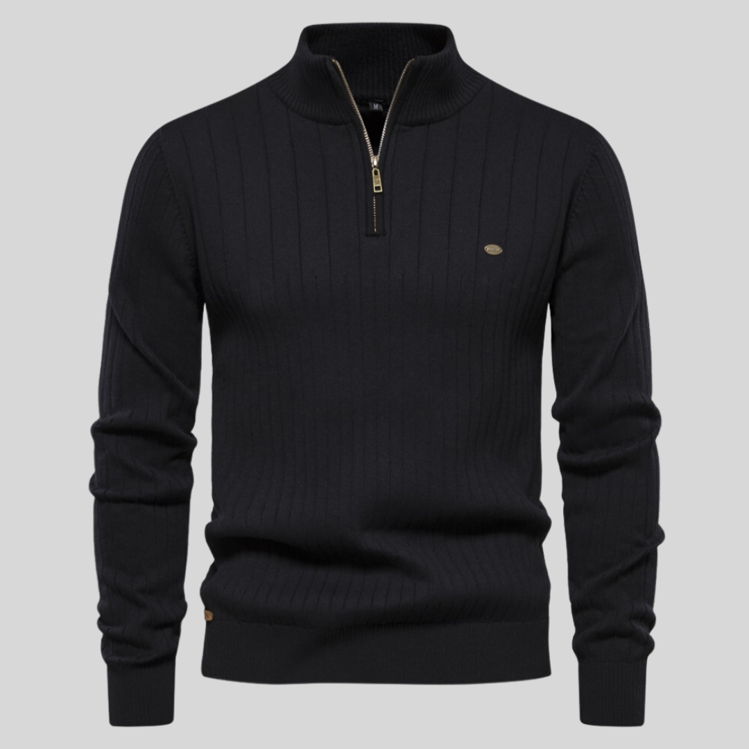 Louie | Men's Quarter Zip Long Sleeve Sweater
