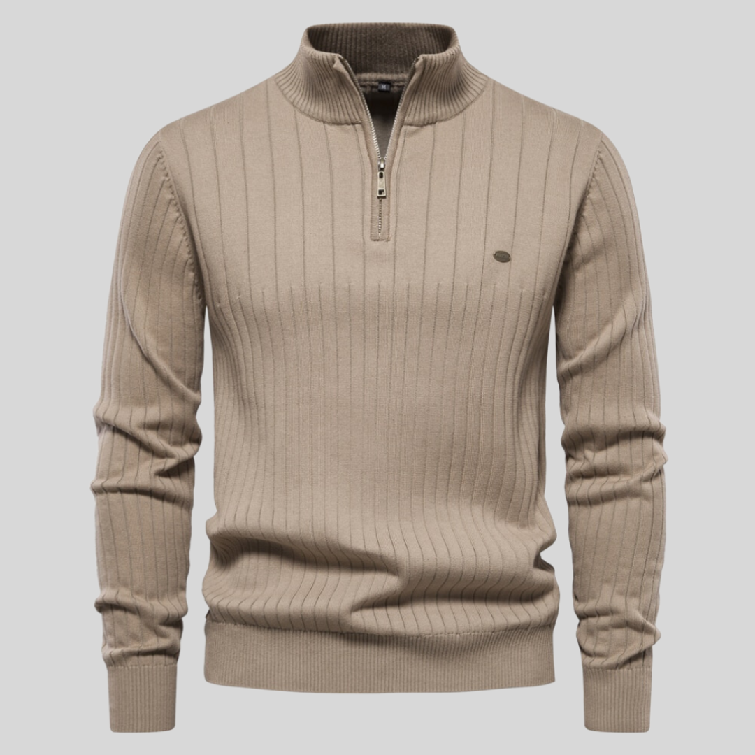 Louie | Men's Quarter Zip Long Sleeve Sweater