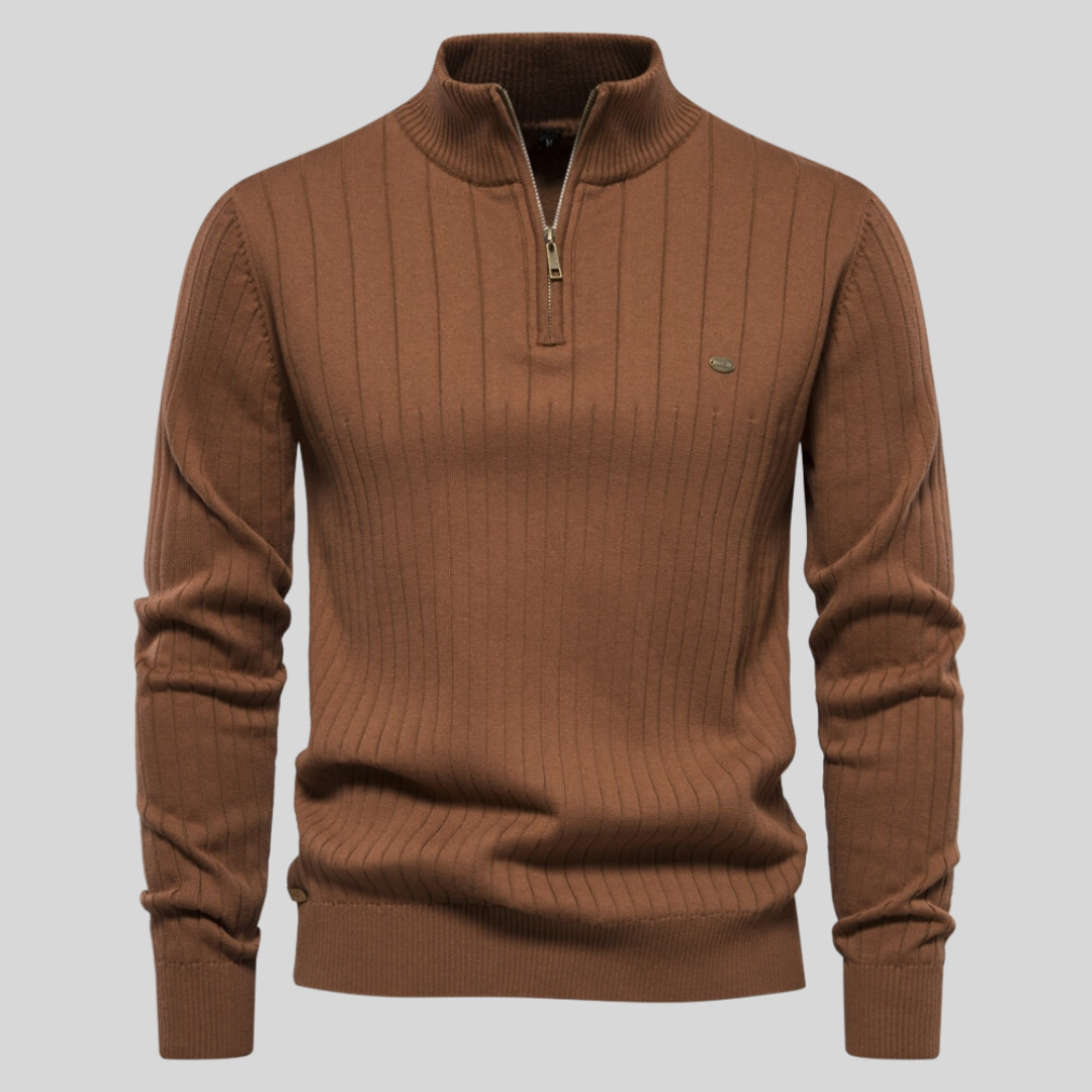 Louie | Men's Quarter Zip Long Sleeve Sweater