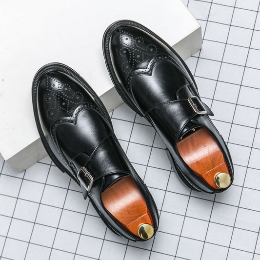 Joseph | Men's Monk Strap Wingtip Dress Shoes
